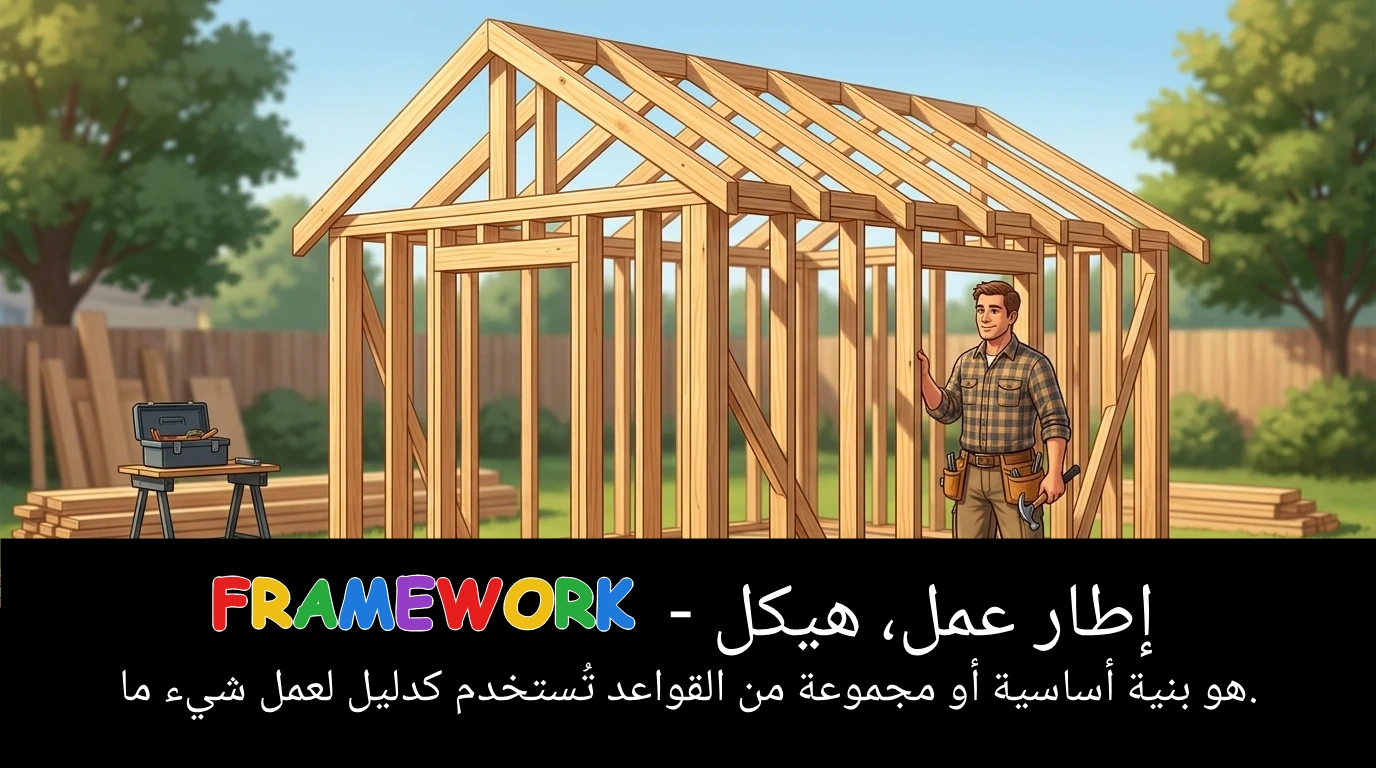 Arabic Illustration for framework